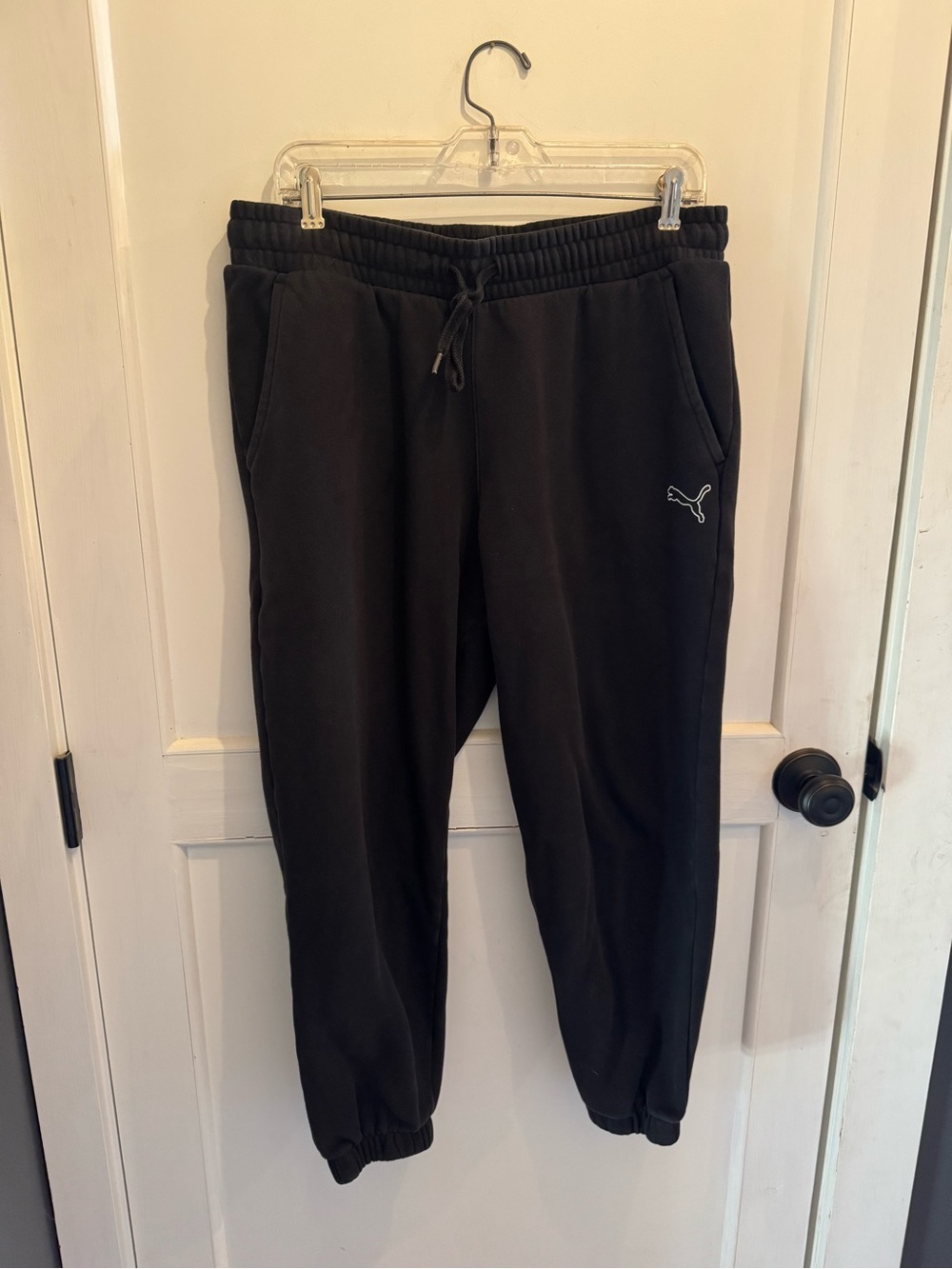 Puma Black Women’s Cuffed Fleece Insulated Sweatpants